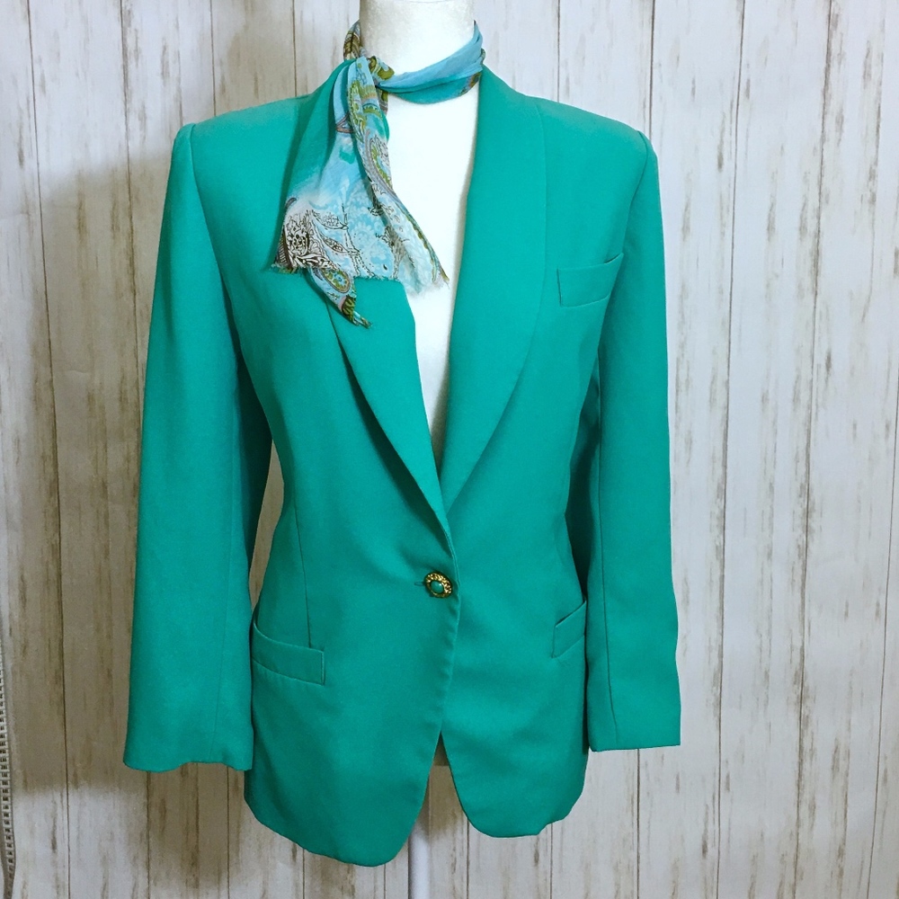 Howard Wolf Mint Green Blazer w/ Scarf